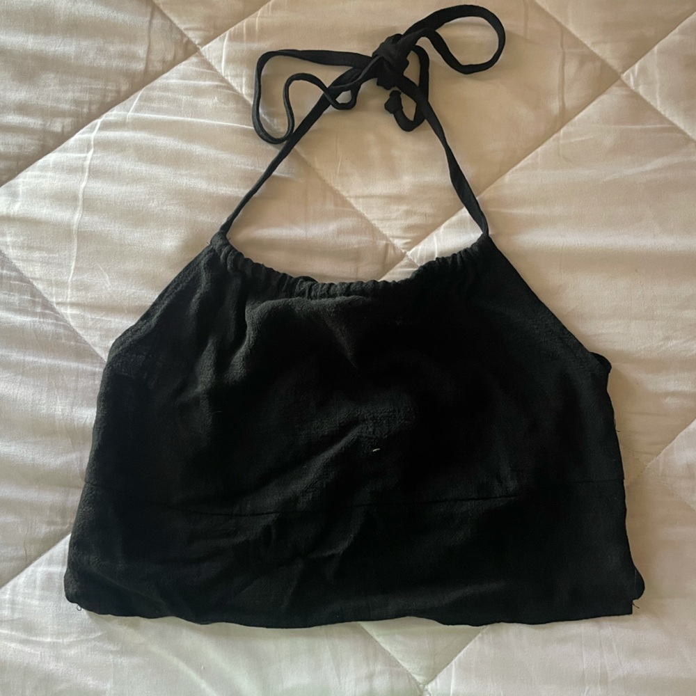 Black crop top from pacsun